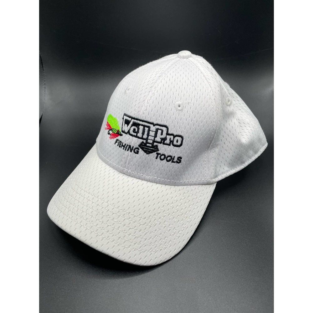 Otto Flex Fishing Hat White Fitted Baseball Cap Small-Medium